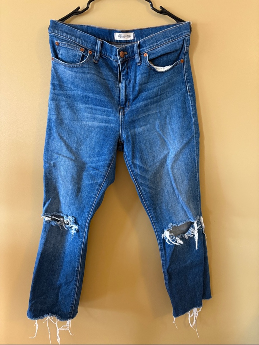 Madewell cropped straight jeans